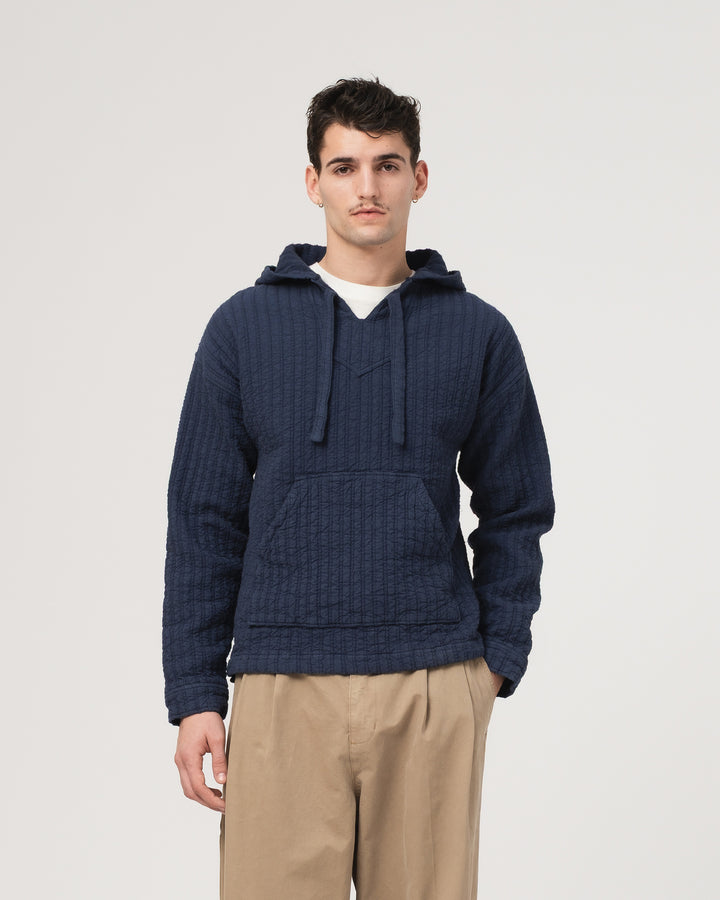 Baja Hoodie Dutton Jacquard Mood Indigo
