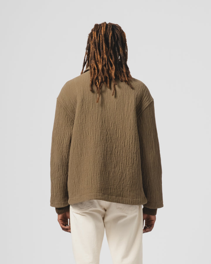 カナシャツ フィヨルドジャカード フォッシルグリーン