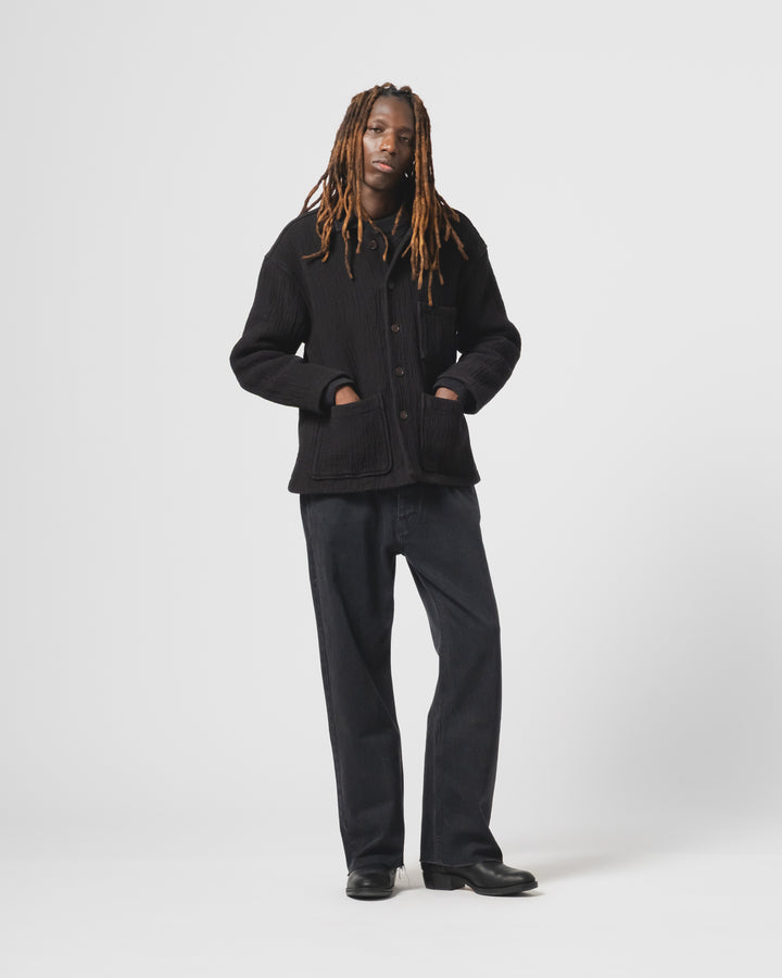 カナシャツ フィヨルドジャカード ブラック