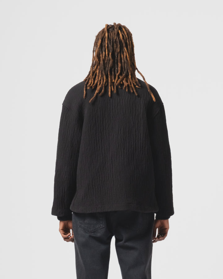 カナシャツ フィヨルドジャカード ブラック