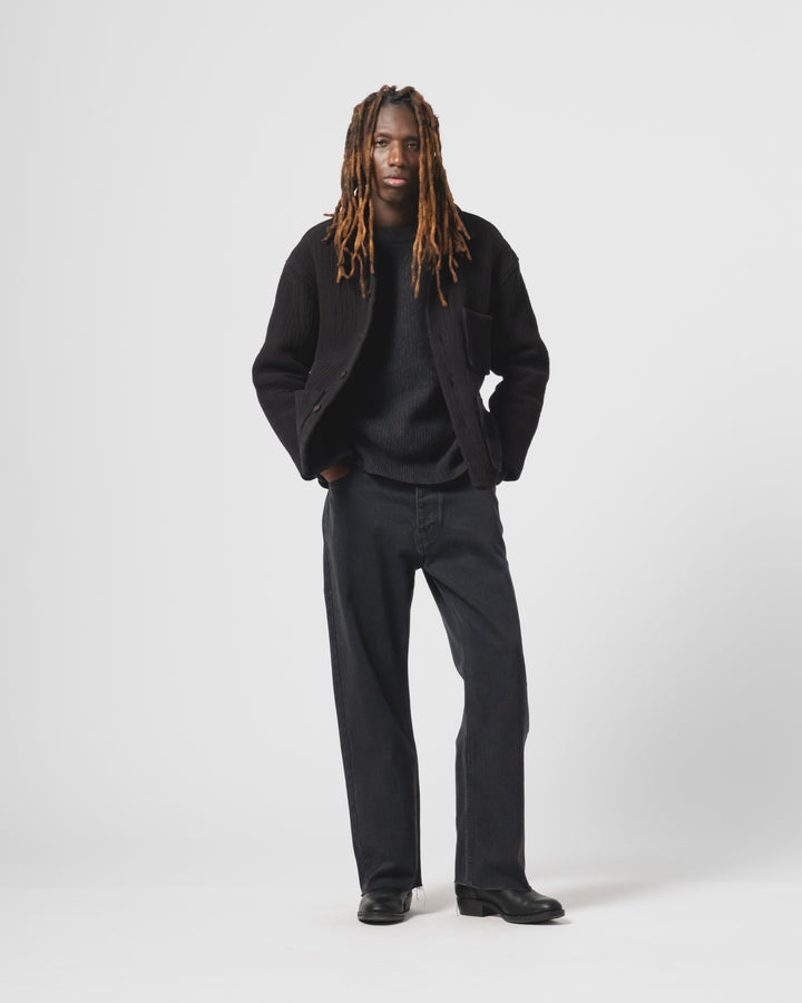 カナシャツ フィヨルドジャカード ブラック