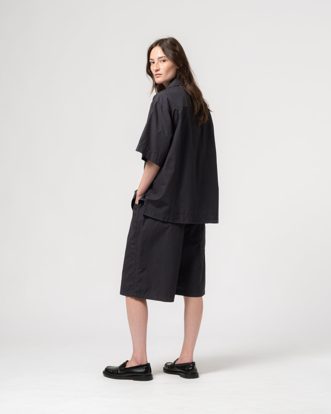 Okinawa Shirt Riviera Cotton Midnight Blue