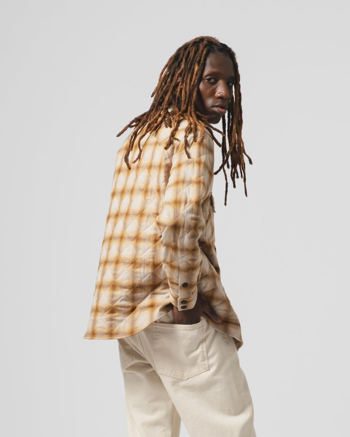 Idaho Shirt Acolchado Quilt Mustard/Brown