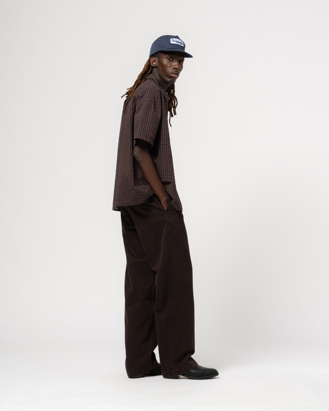 Aloha Shirt Belfast Seersucker Coffee