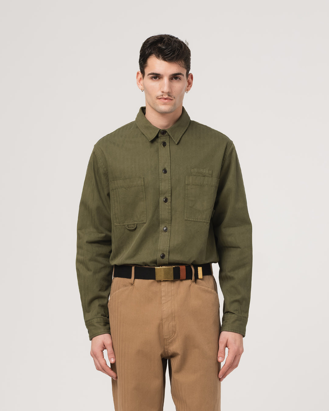 Combat Shirt Desire Herringbone Twill Avocado
