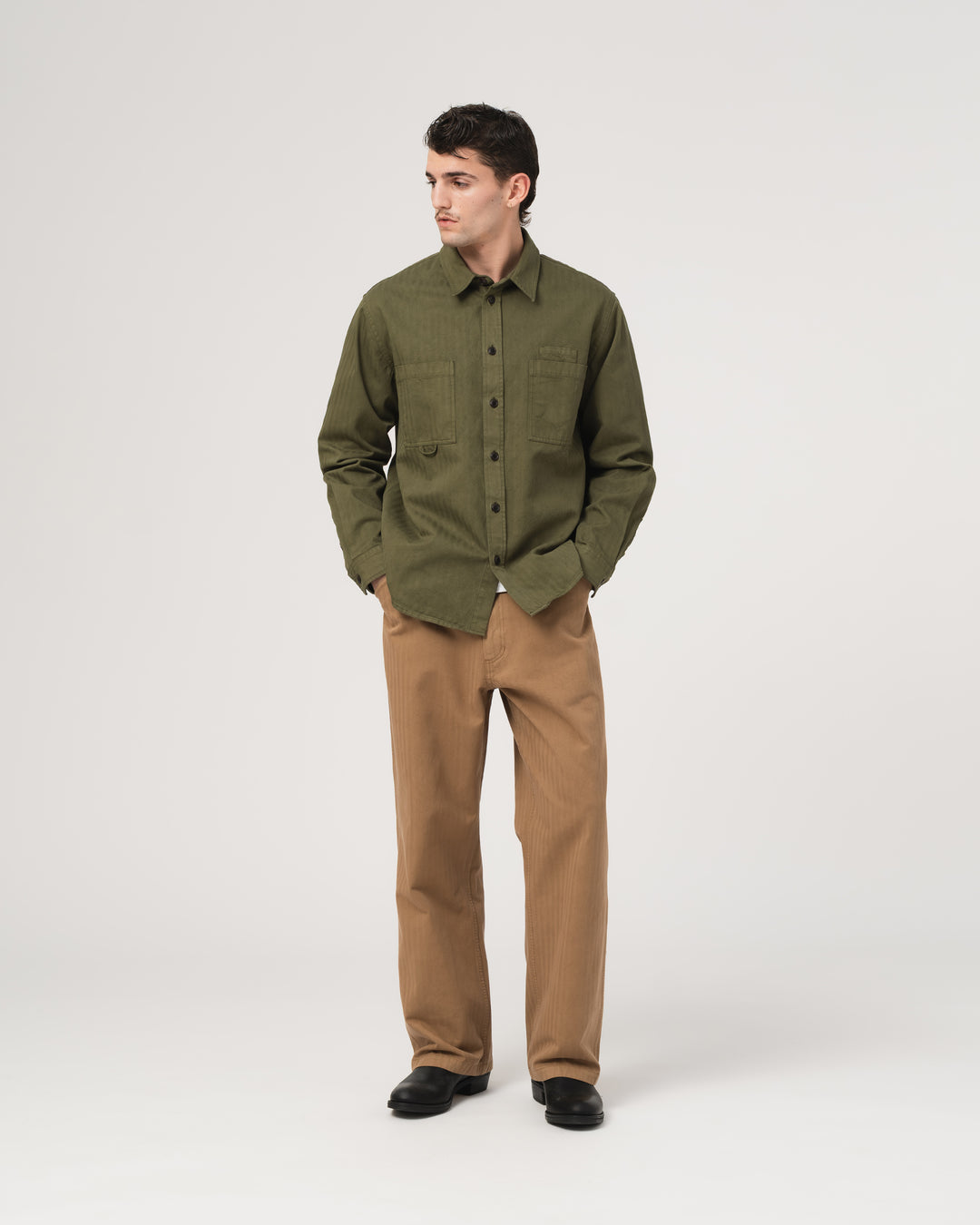 Combat Shirt Desire Herringbone Twill Avocado