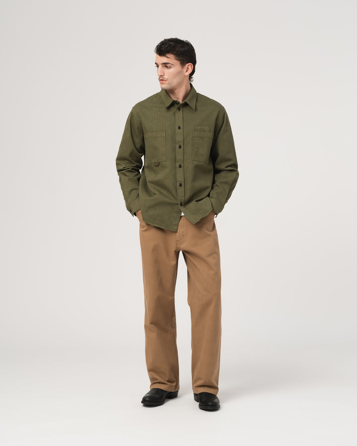 Combat Shirt Desire Herringbone Twill Avocado