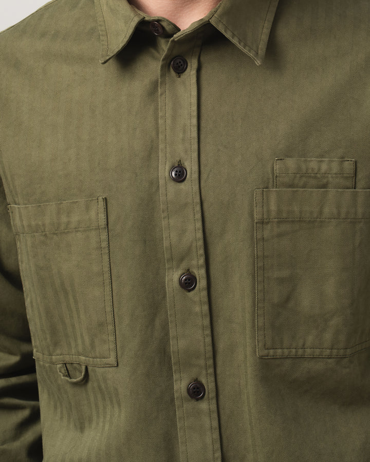 Combat Shirt Desire Herringbone Twill Avocado