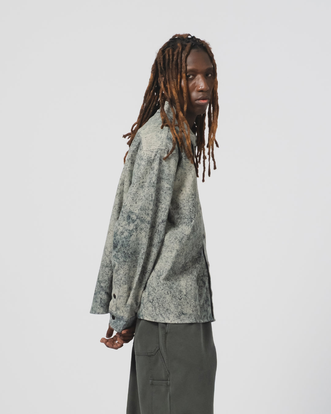 Workshirt Felino Cord Beige/Inkt