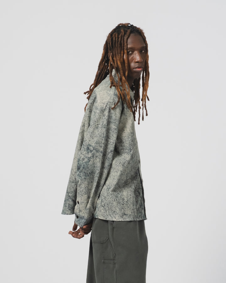 ワークシャツ フェリーノ コーデュロイ ベージュ/インク