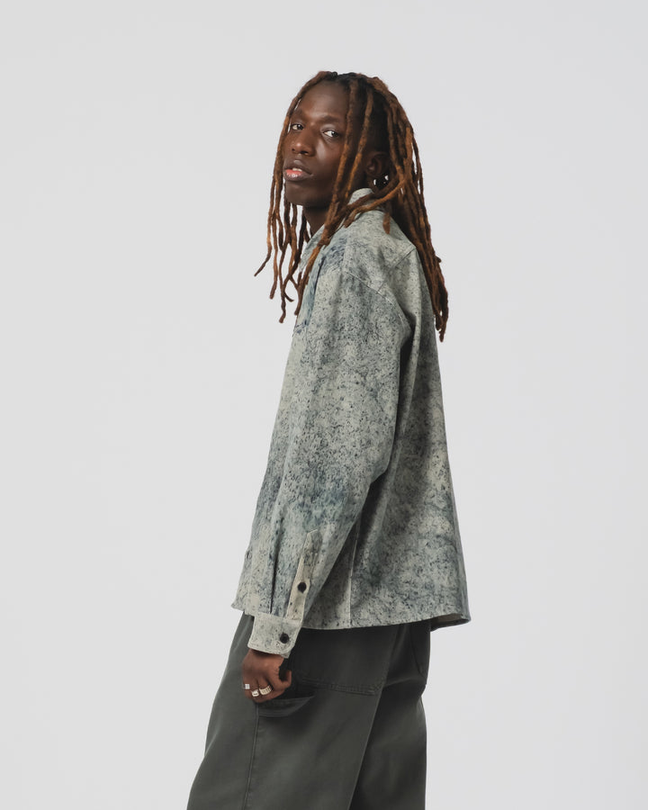 ワークシャツ フェリーノ コーデュロイ ベージュ/インク