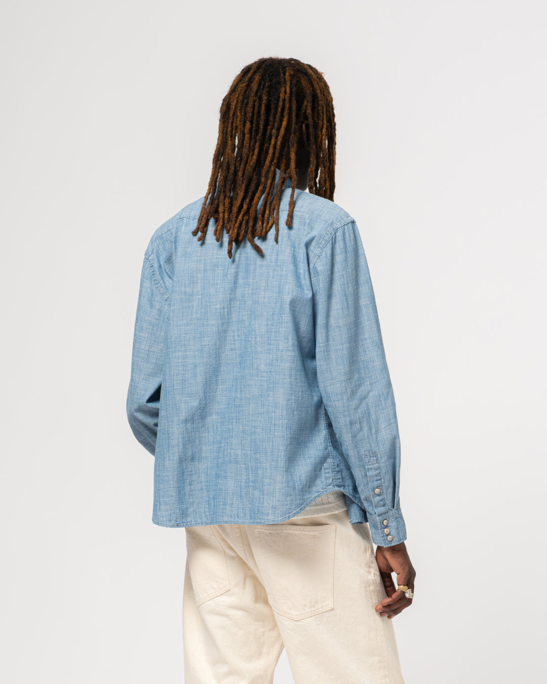 Western Shirt Chambrey Denim Blue