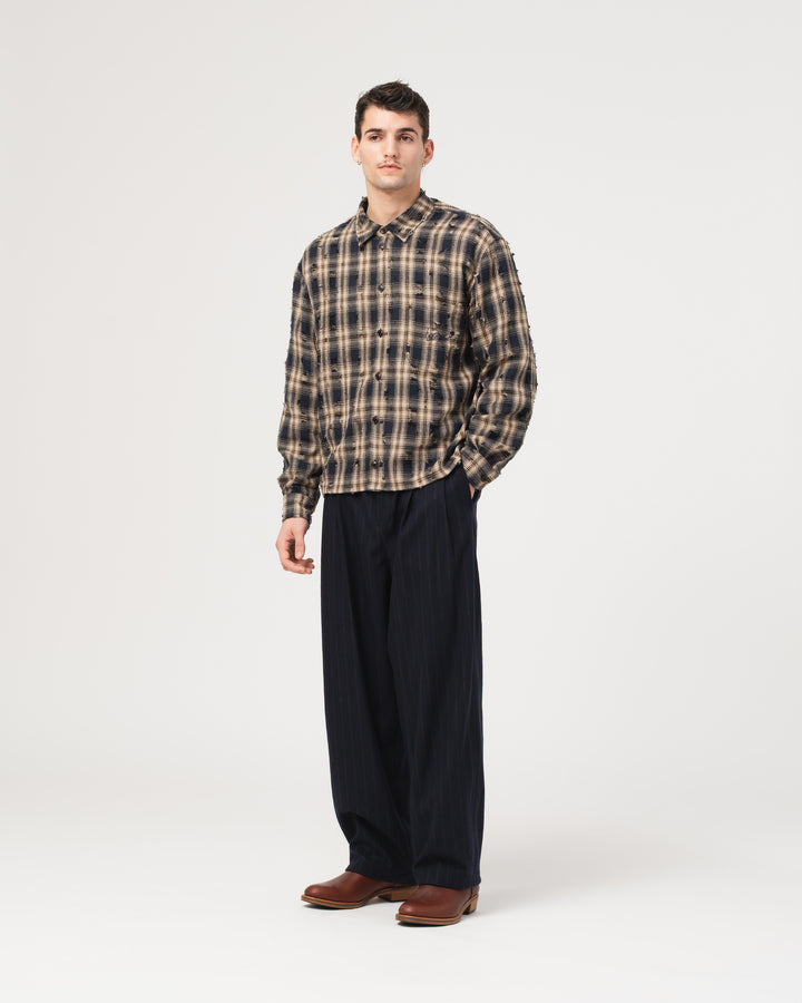 Workshirt Cobain Check Navy/Wheat