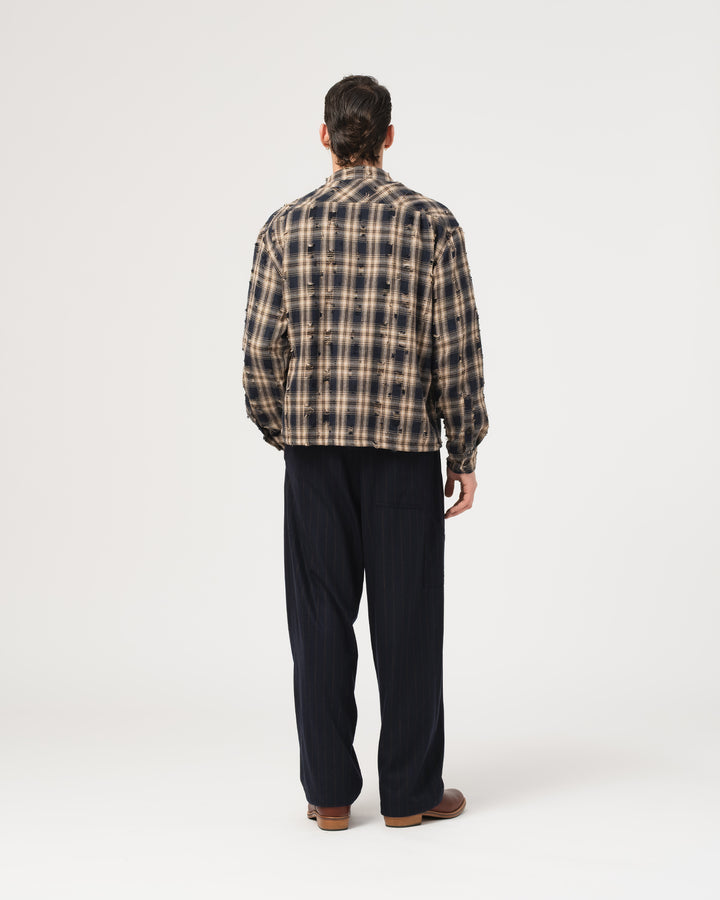 Workshirt Cobain Check Navy/Wheat