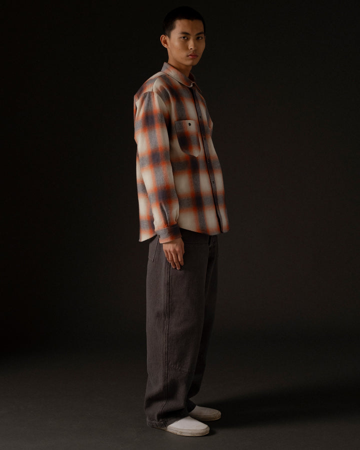 Mechanic Shirt Colorado Check Orange/Blue