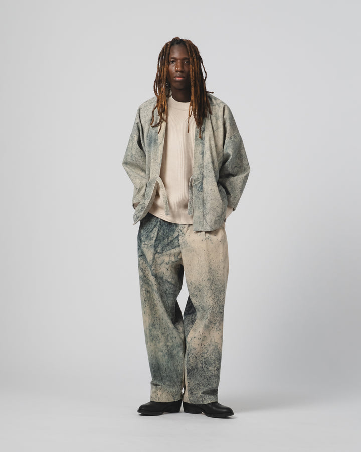 Shogun Kimono Felino Cord ベージュ/インク色