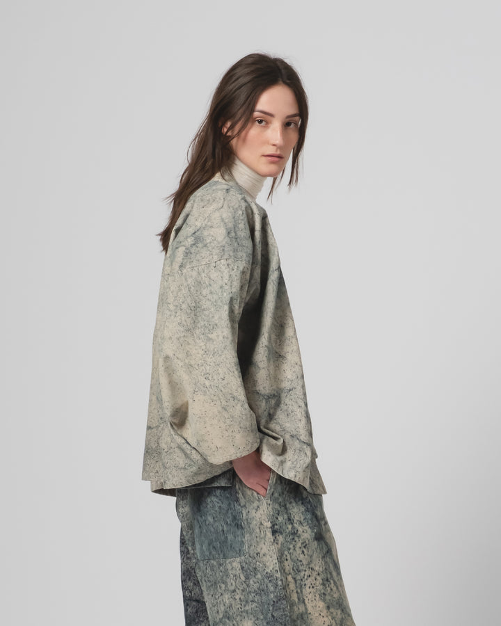 Shogun Kimono Felino Cord ベージュ/インク色