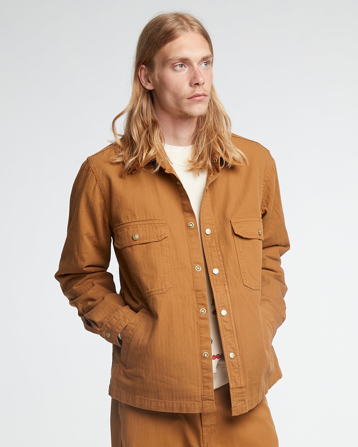 Troy Shirt HBT Cotton Sugar