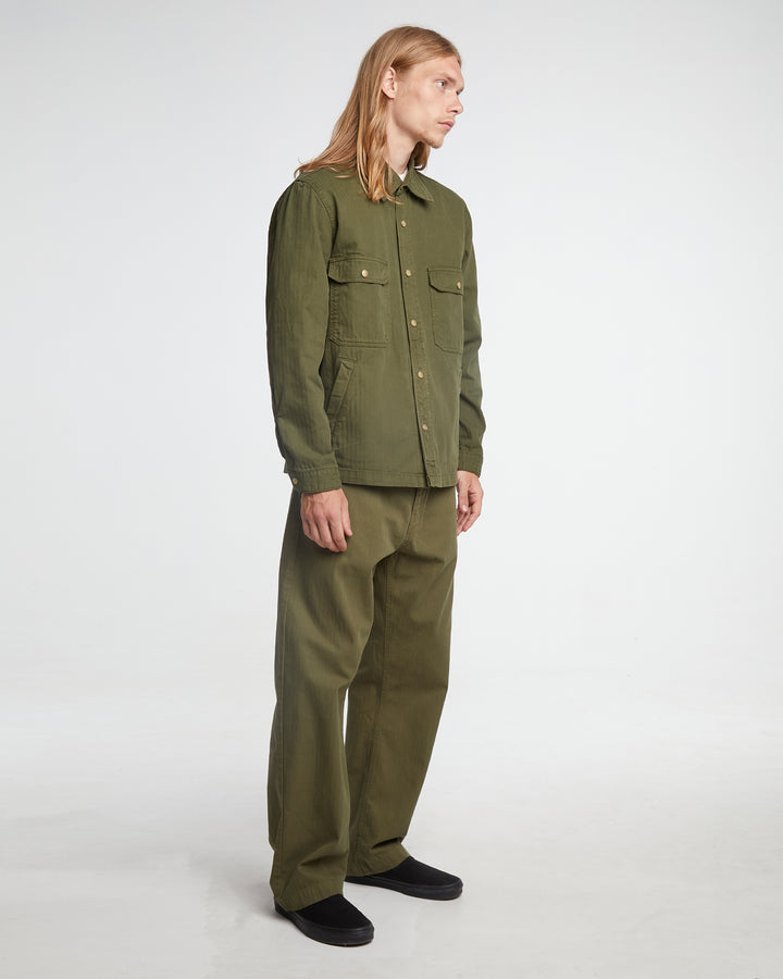 Troy Shirt HBT Cotton Avocado