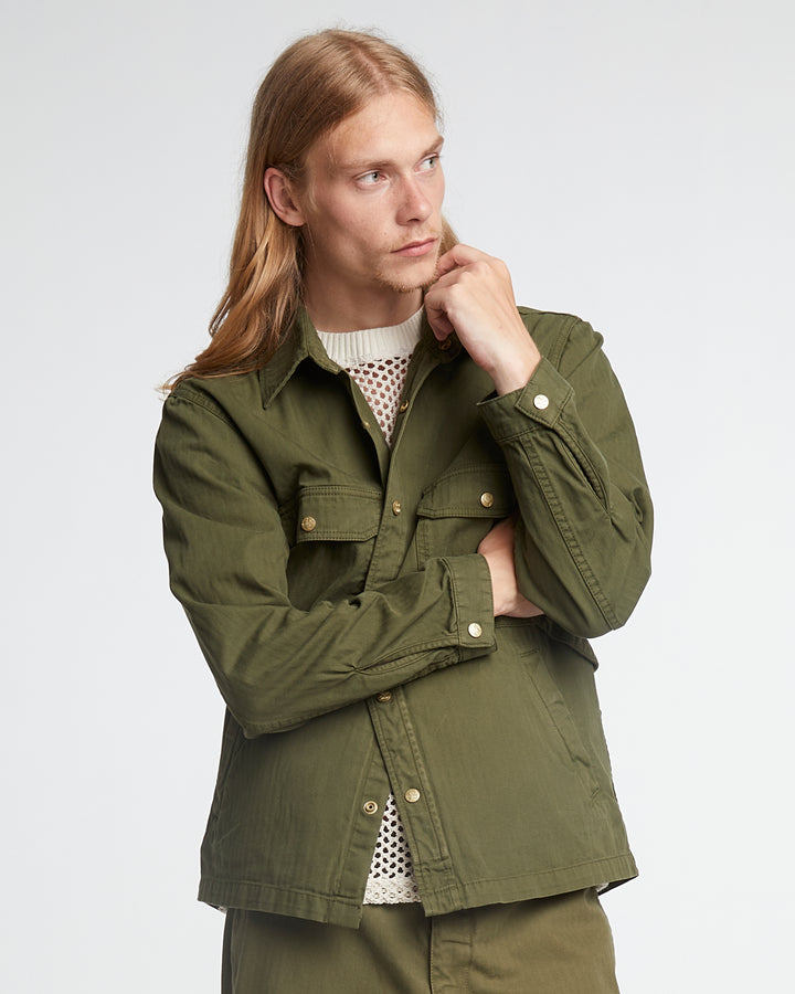 Troy Shirt HBT Cotton Avocado