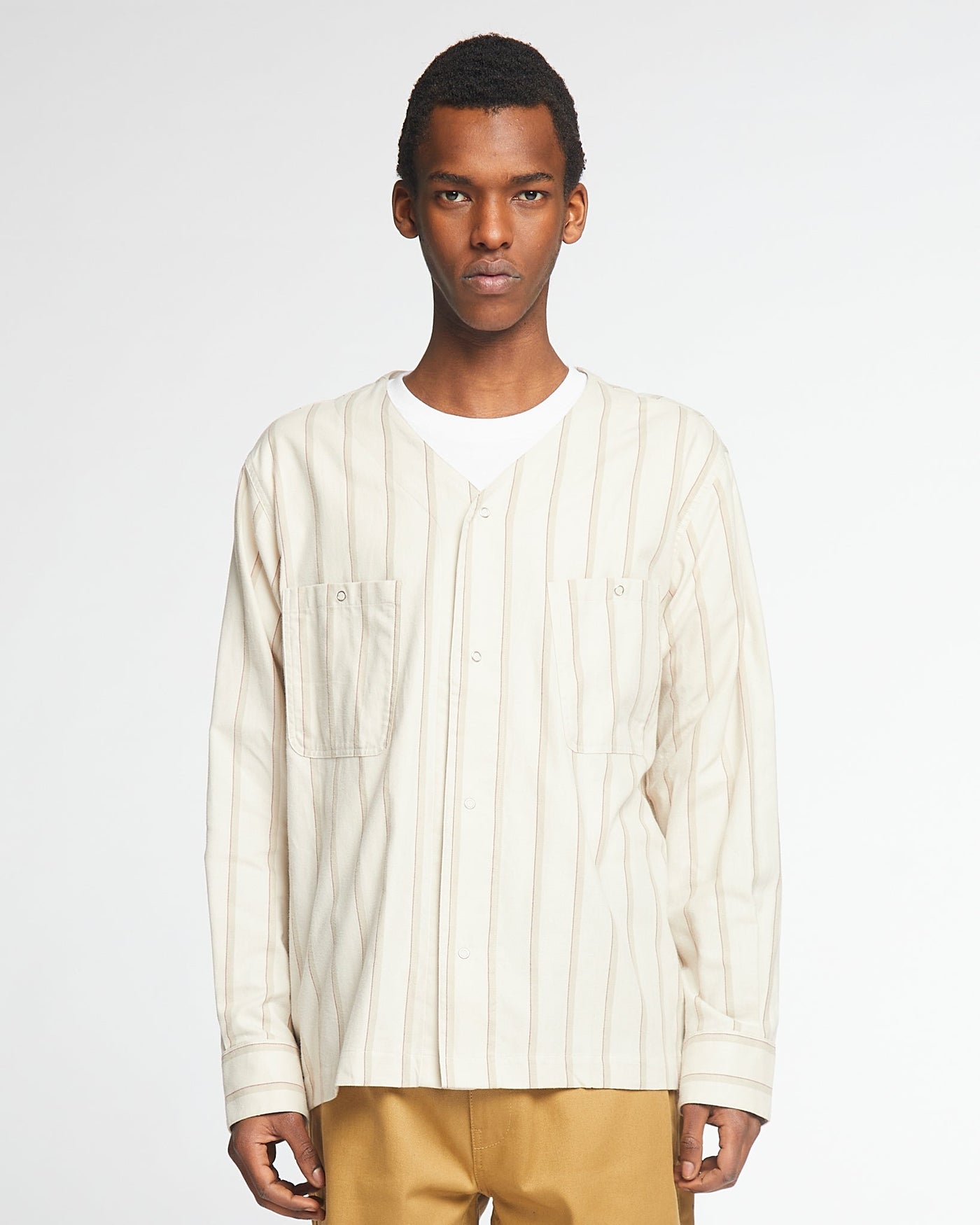 Field Shirt Brushed Stripes Mastik