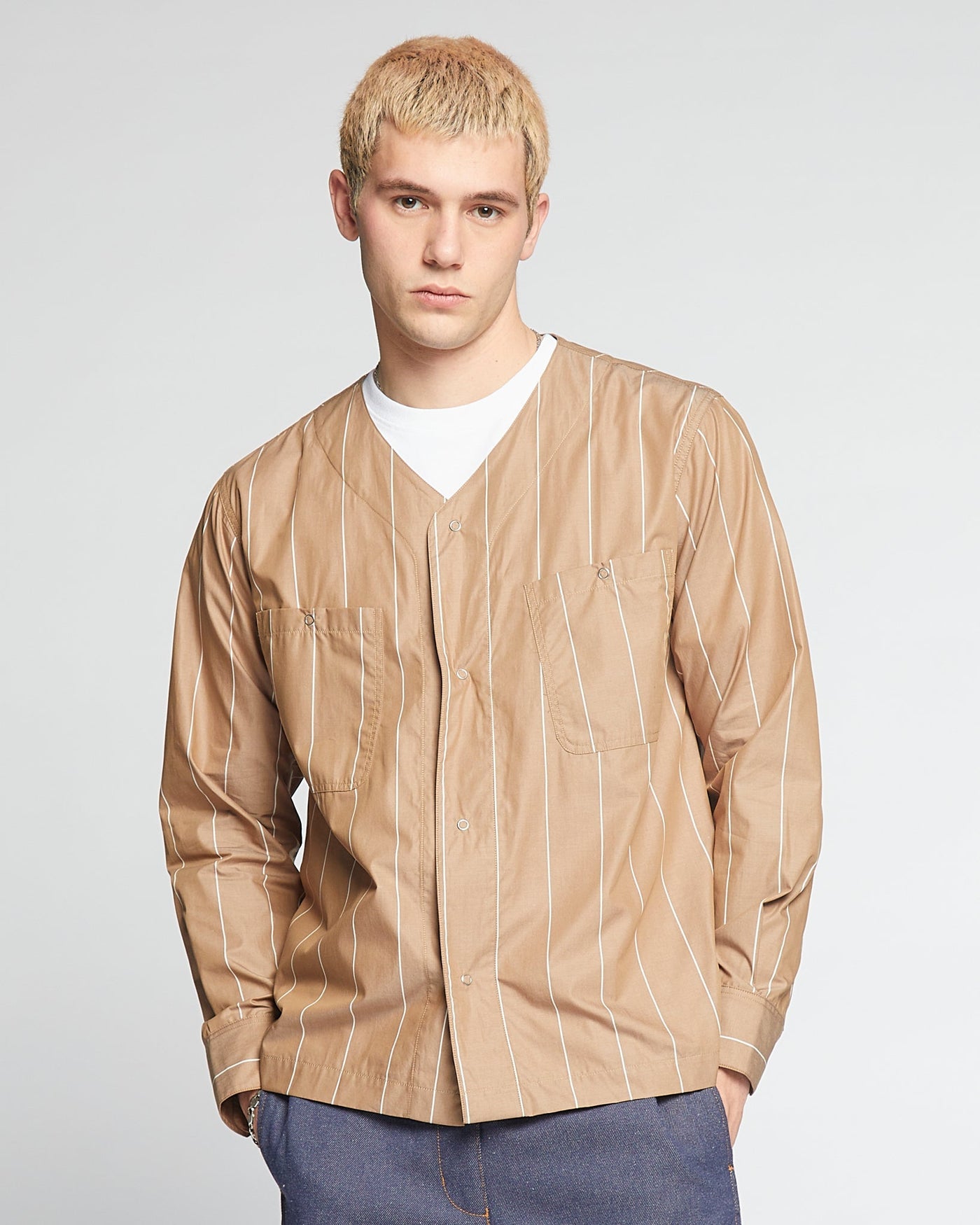 Field Shirt Venice Stripes Mushroom