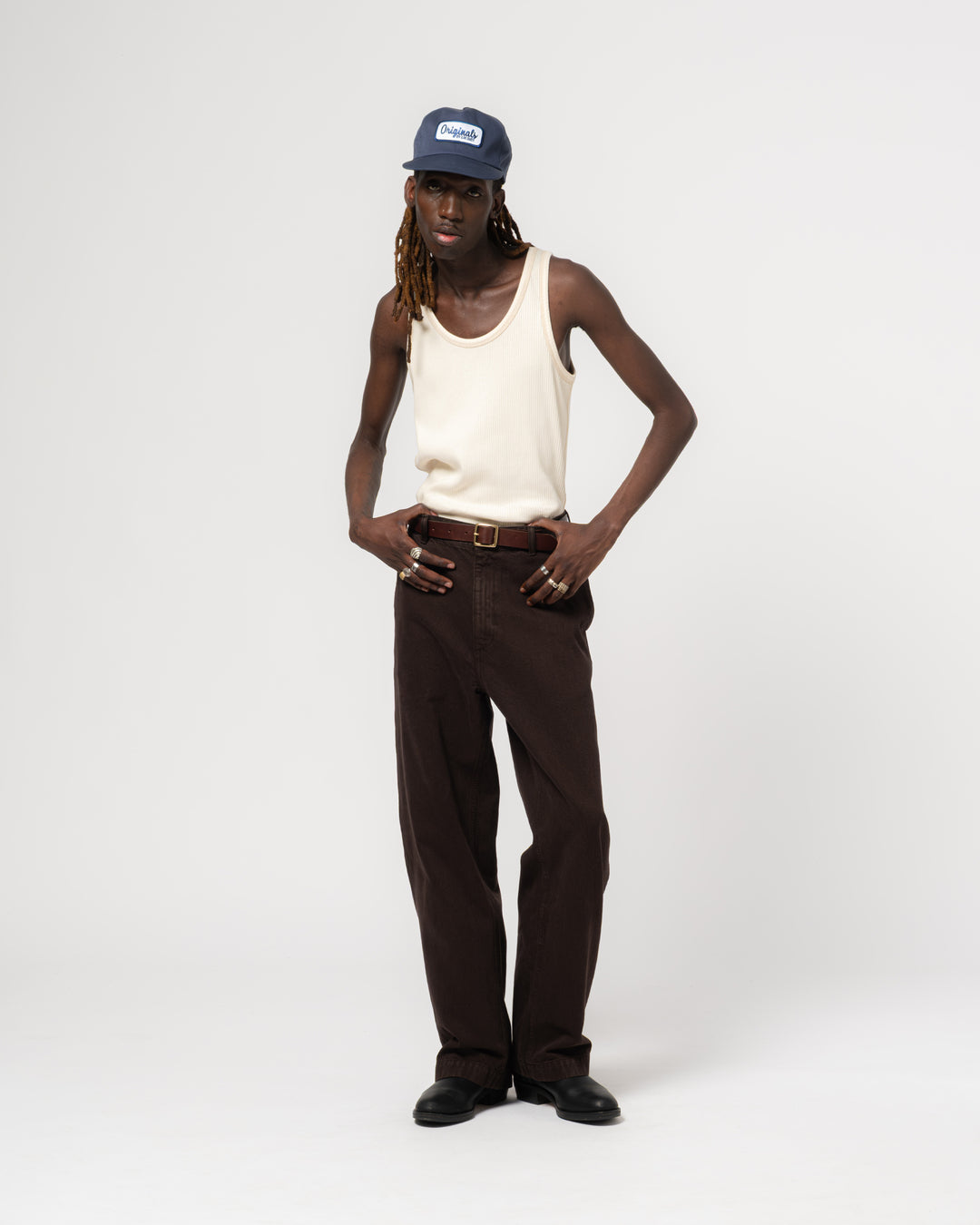 Tank Top Military Rib Ecru