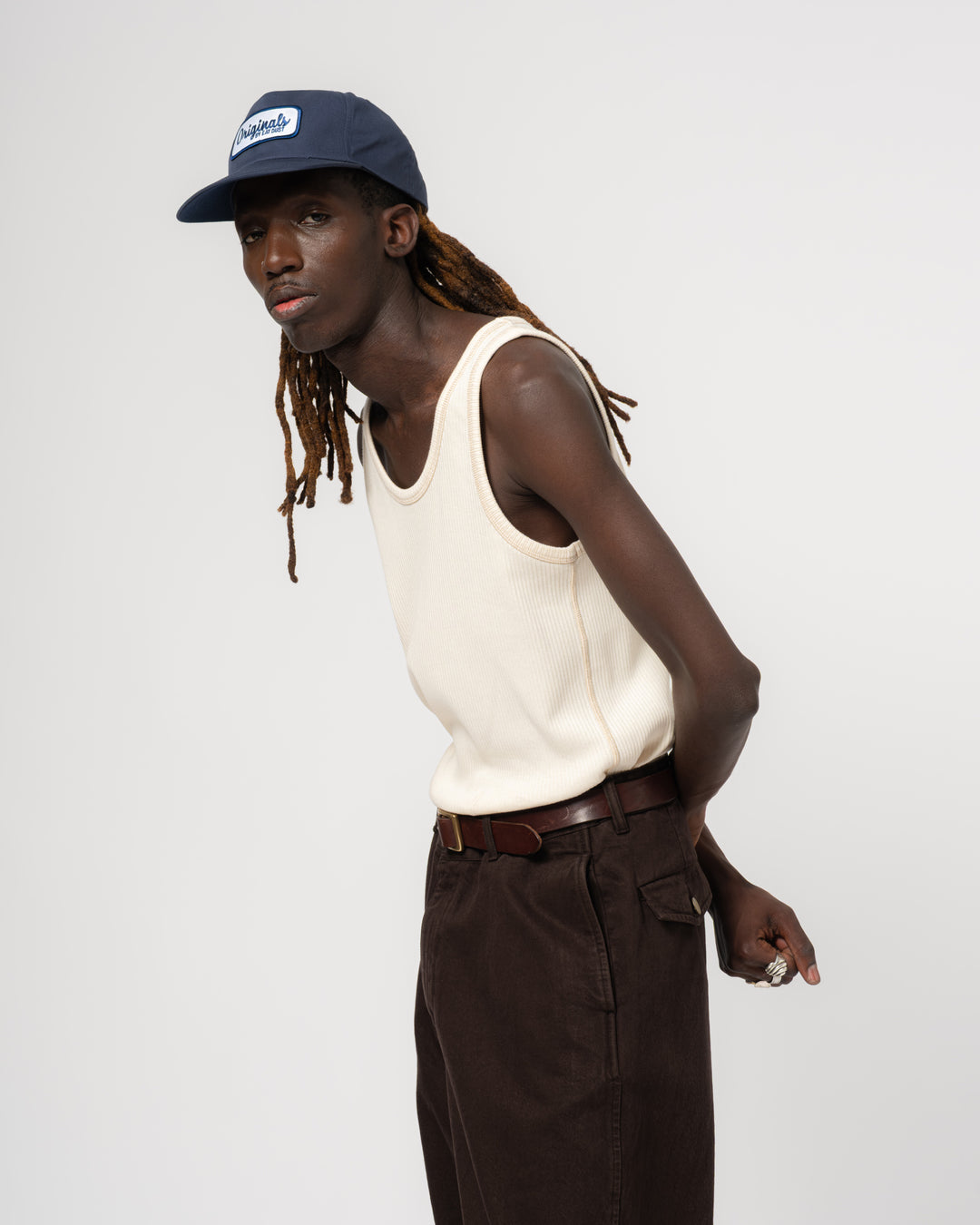 Tank Top Military Rib Ecru