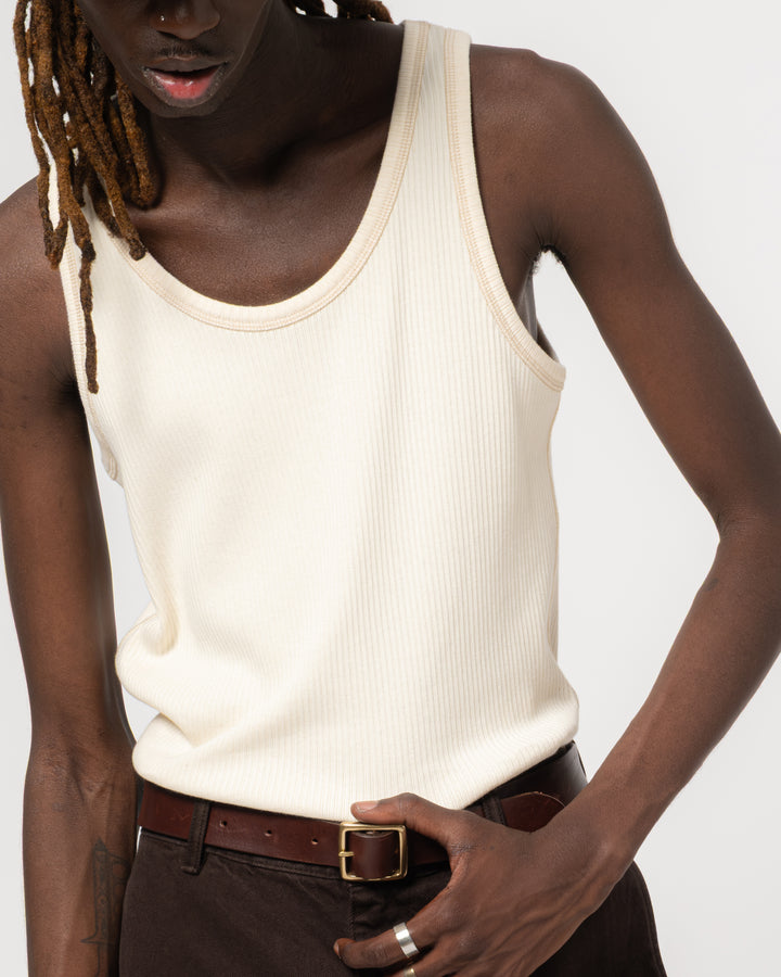 Tank Top Military Rib Ecru