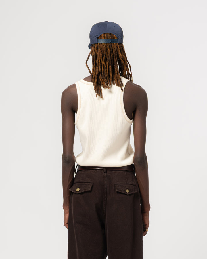 Tank Top Military Rib Ecru