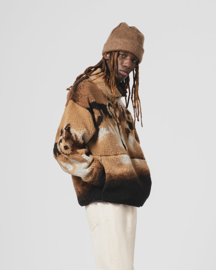 アリゾナ・スウェット・ウルフ・フリース・キャメル