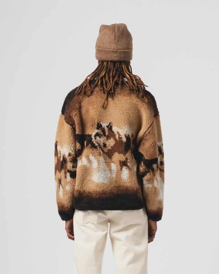 アリゾナ・スウェット・ウルフ・フリース・キャメル