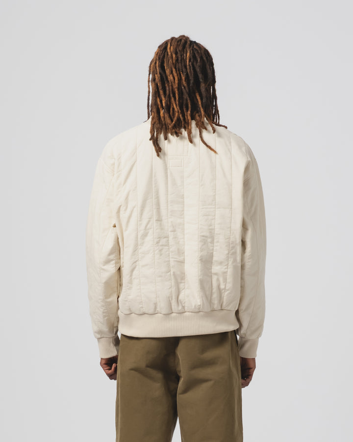 Oslo Sweater Quilted Cotton Ecru