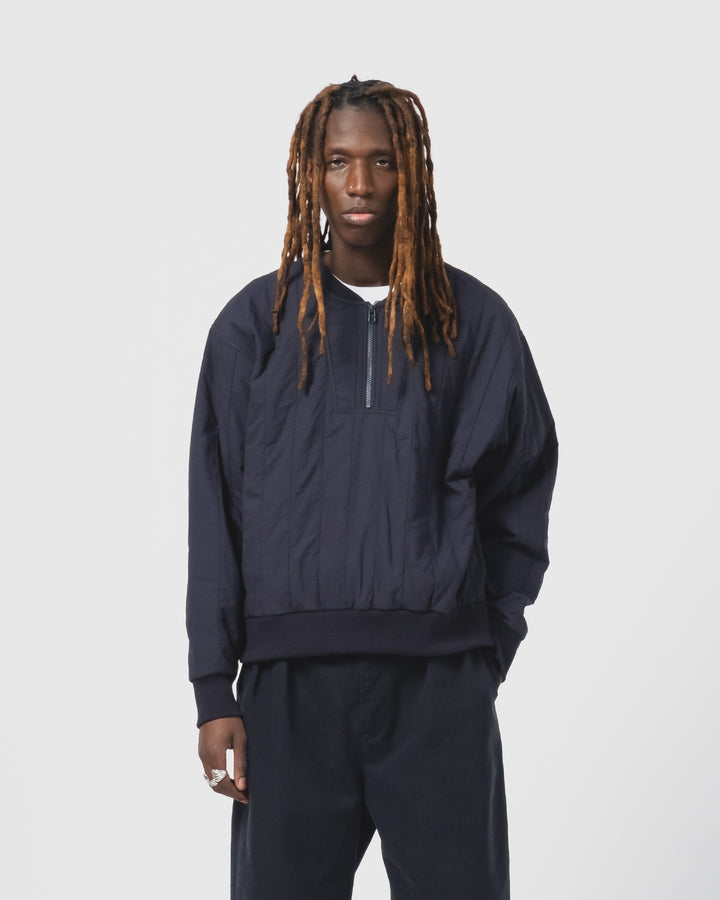 オスロ・スウェット・キルテッドコットン・インク