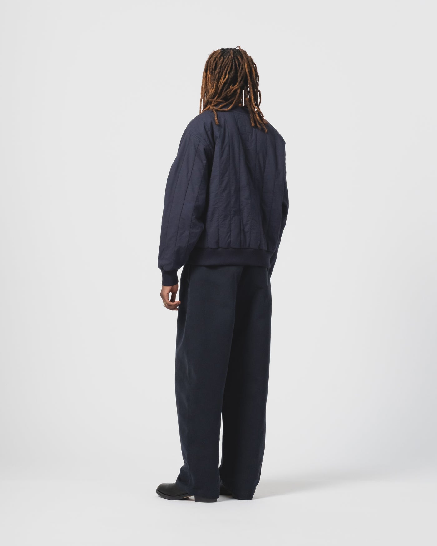 Oslo Sweater Quilted Cotton Inkt