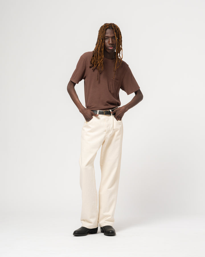 Pocket T Cotton Hemp Aztek Brown