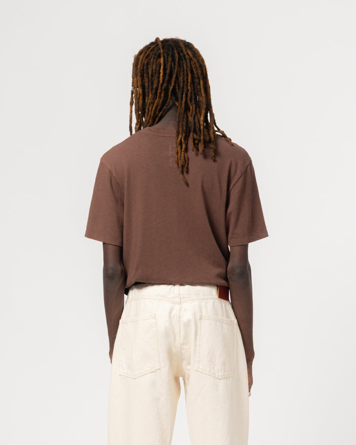 Pocket T Cotton Hemp Aztek Brown