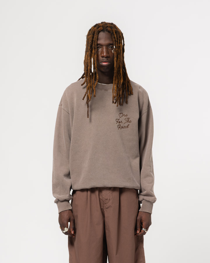 Detroit Sweater Basic Fleece Coffee Brown