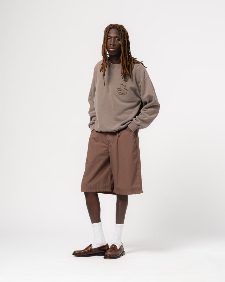 Detroit Sweater Basic Fleece Coffee Brown