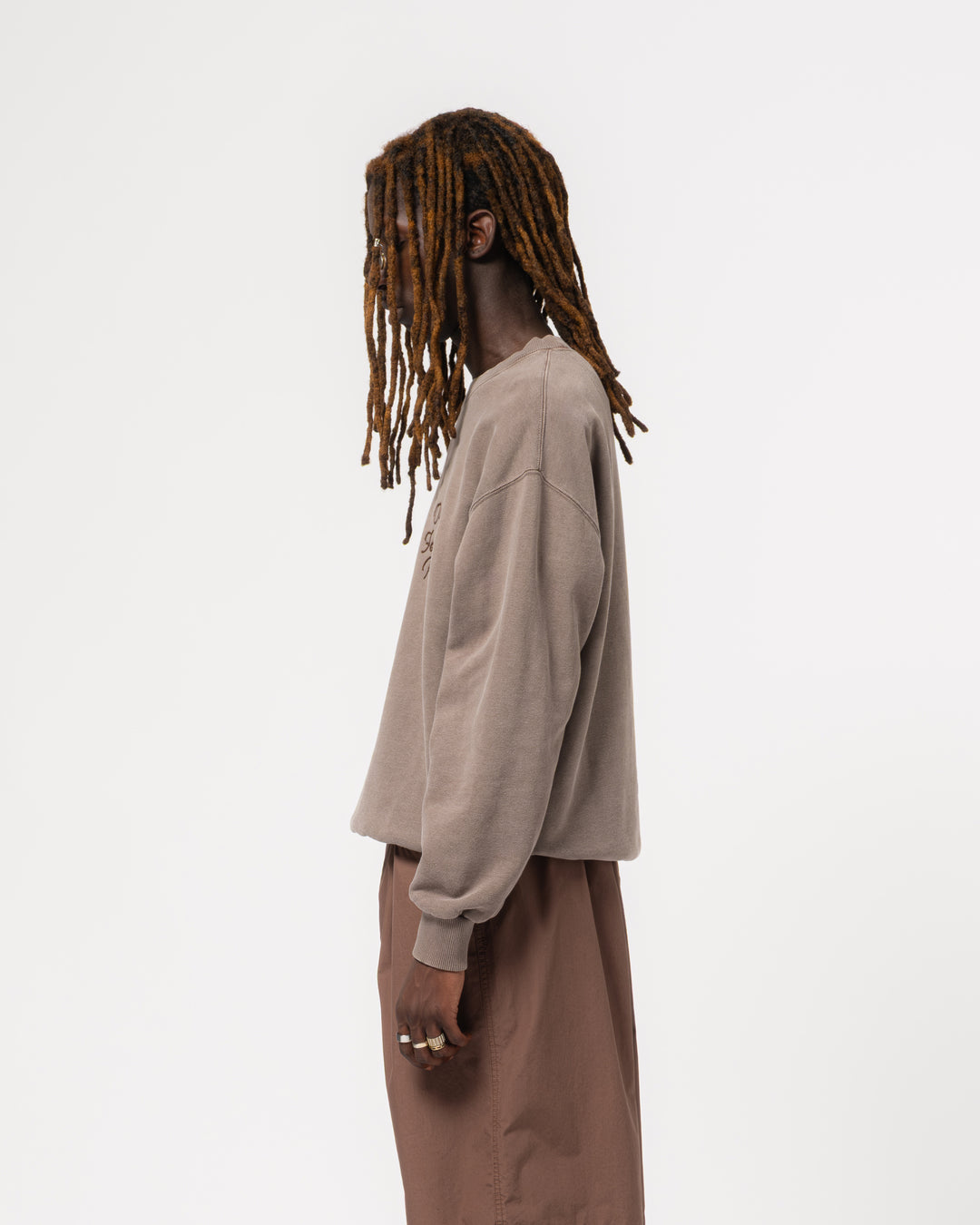 Detroit Sweater Basic Fleece Coffee Brown