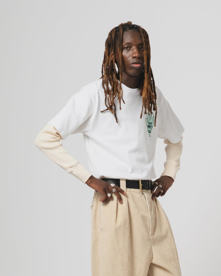 アンティグーン Tシャツ オープンエンド ホワイト