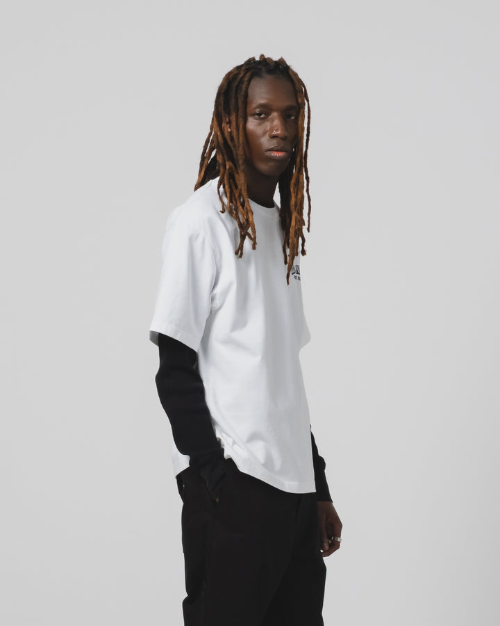 バッドニュースTシャツ オープンエンド ホワイト