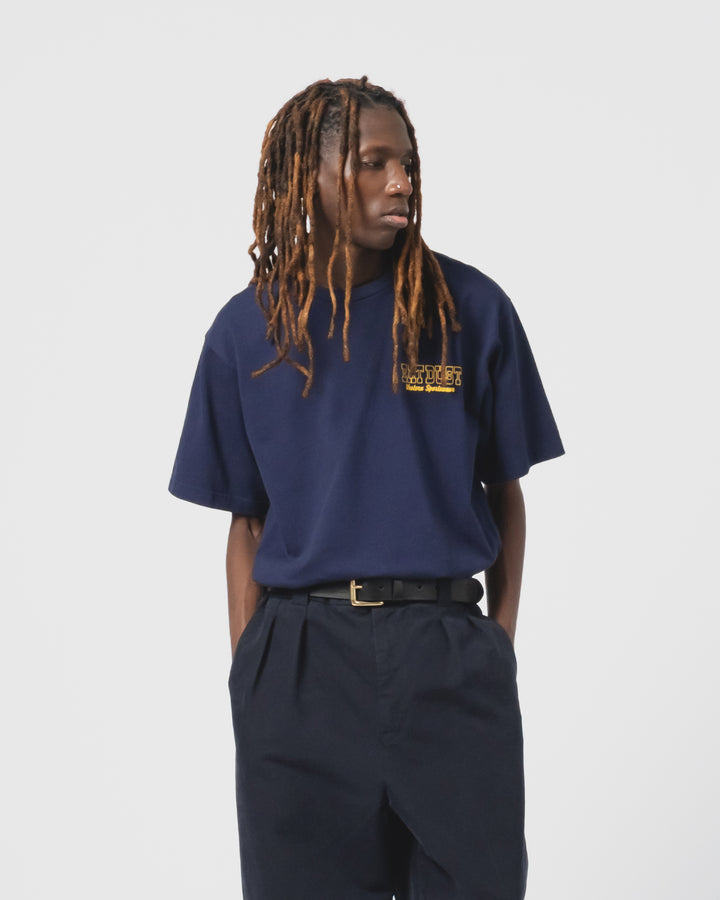 Flying Boots Tee Open End Indigo