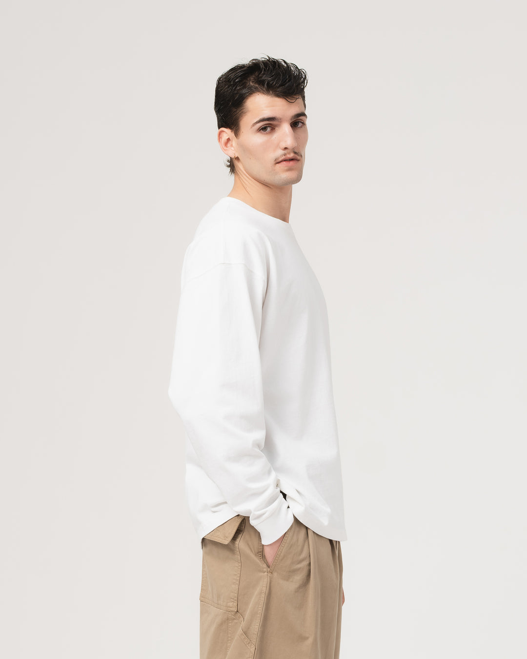 Baseball T Heavy Open End Jersey White
