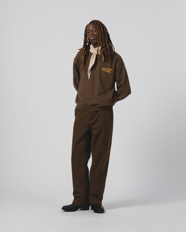 ウェスタン スポーツウェア セーター ベーシック フリース ブラウン