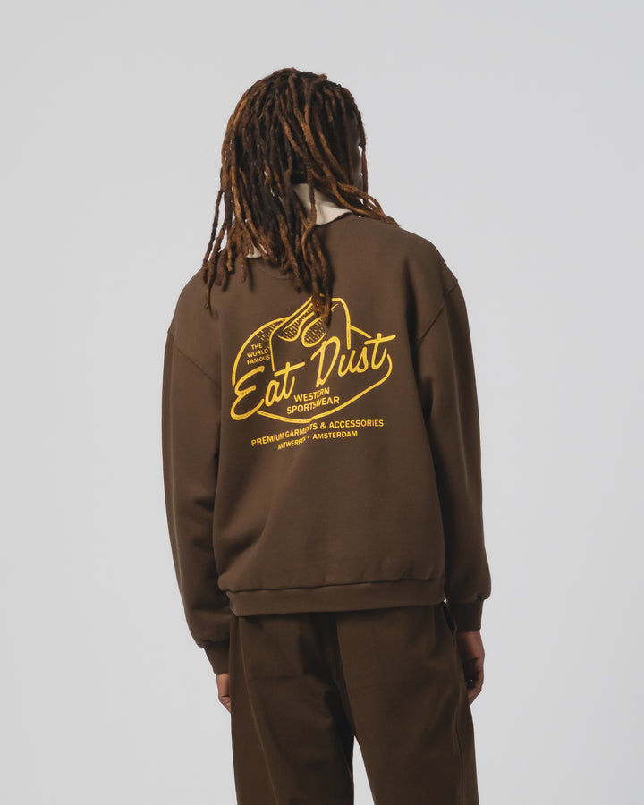 ウェスタン スポーツウェア セーター ベーシック フリース ブラウン