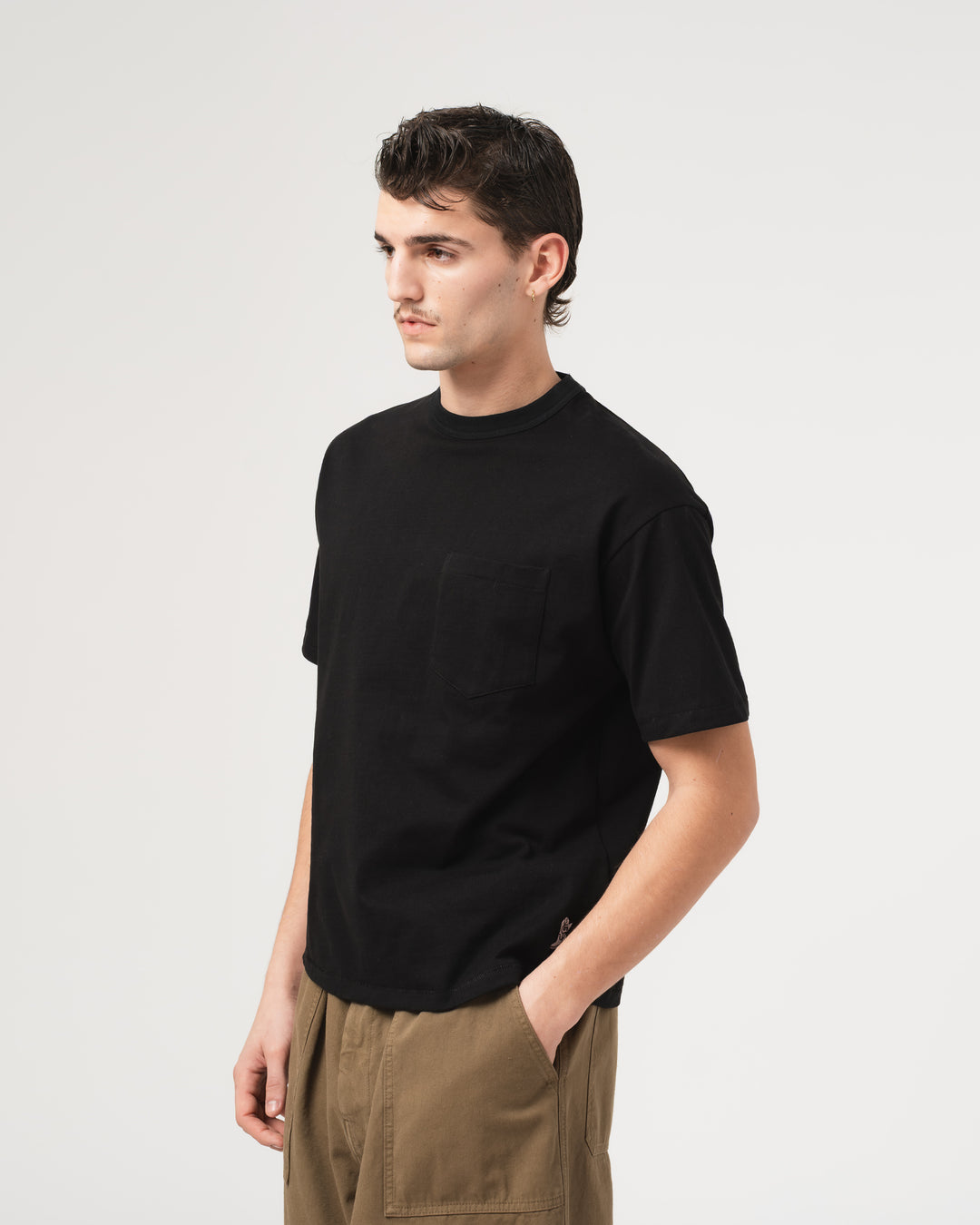 Quarterback-T Heavy Open End Jersey Black