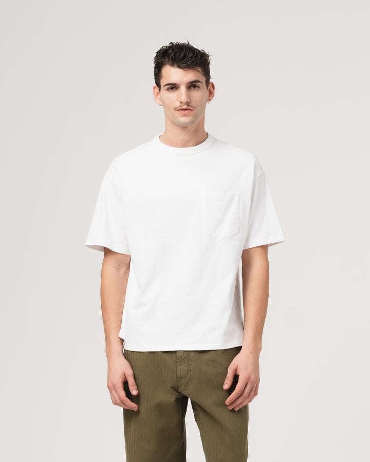 Quarterback-T Heavy Open End Jersey White