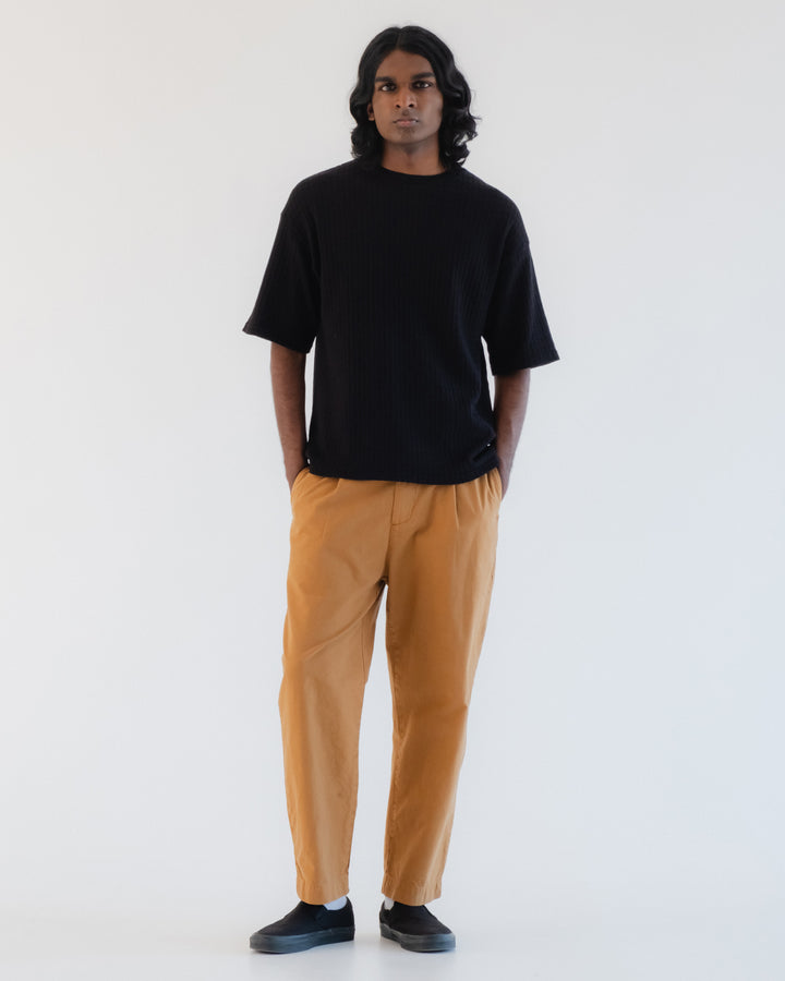 ビッグT コットンメッシュ ブラック