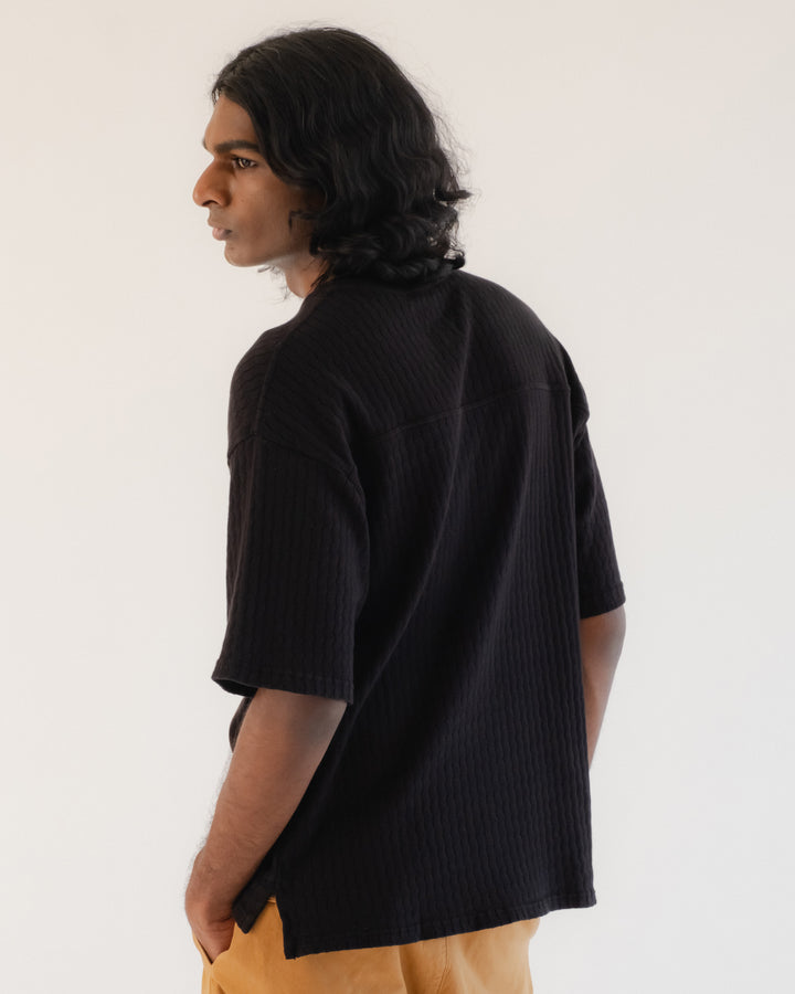 ビッグT コットンメッシュ ブラック